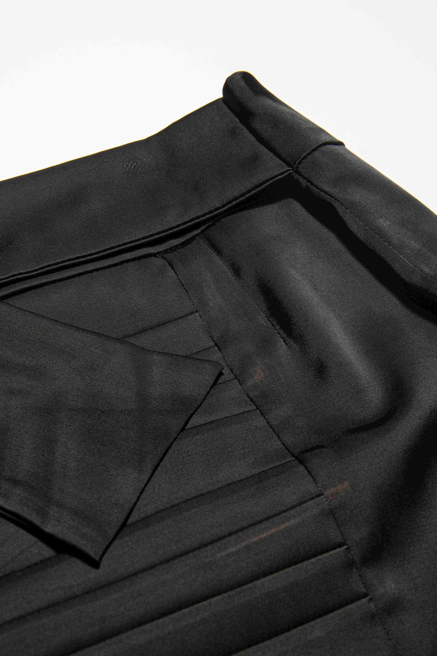 Pleated Belted Pencil Skirt