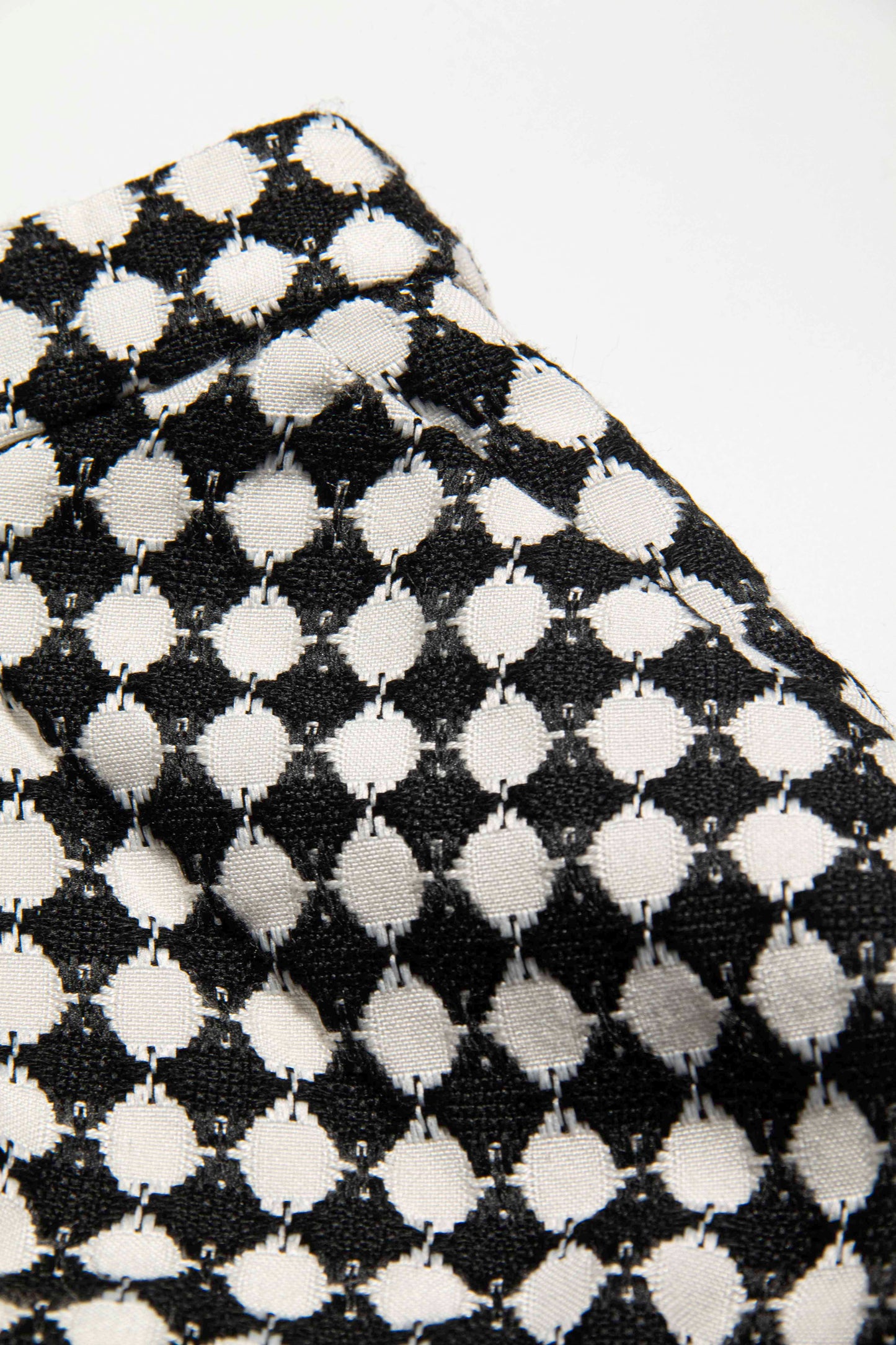 Monochrome Mosaic Mini Skirt