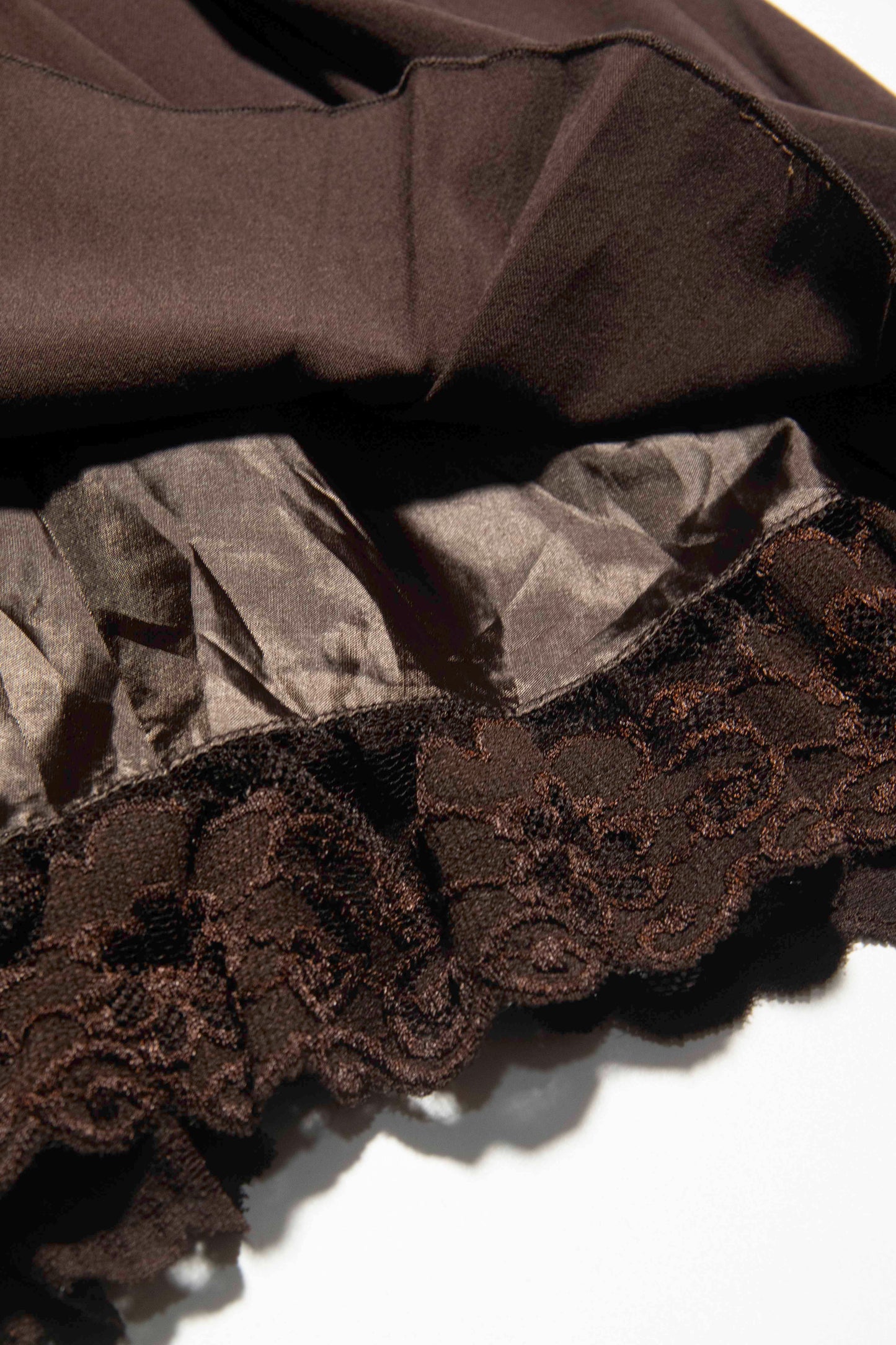 Rosette Ruffle Pleated Skirt