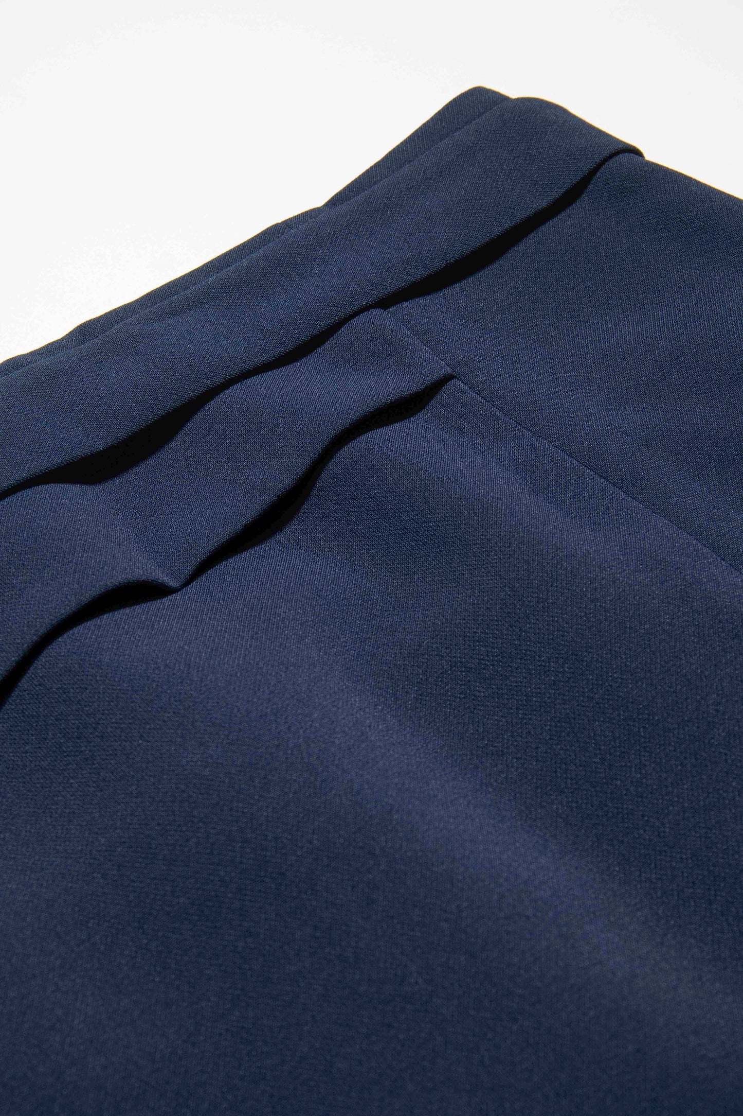 Gold-Button Waistband Skirt