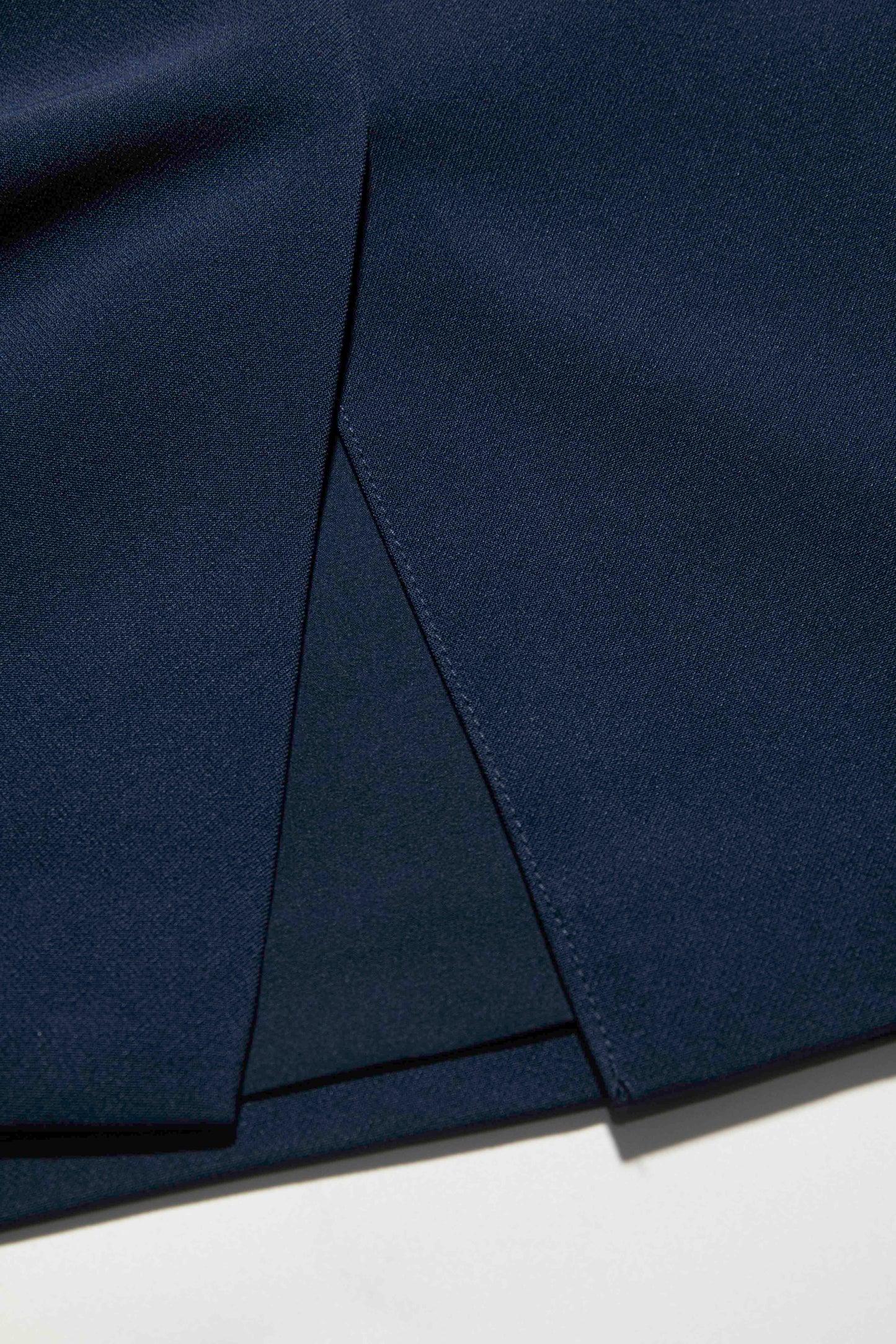 Gold-Button Waistband Skirt