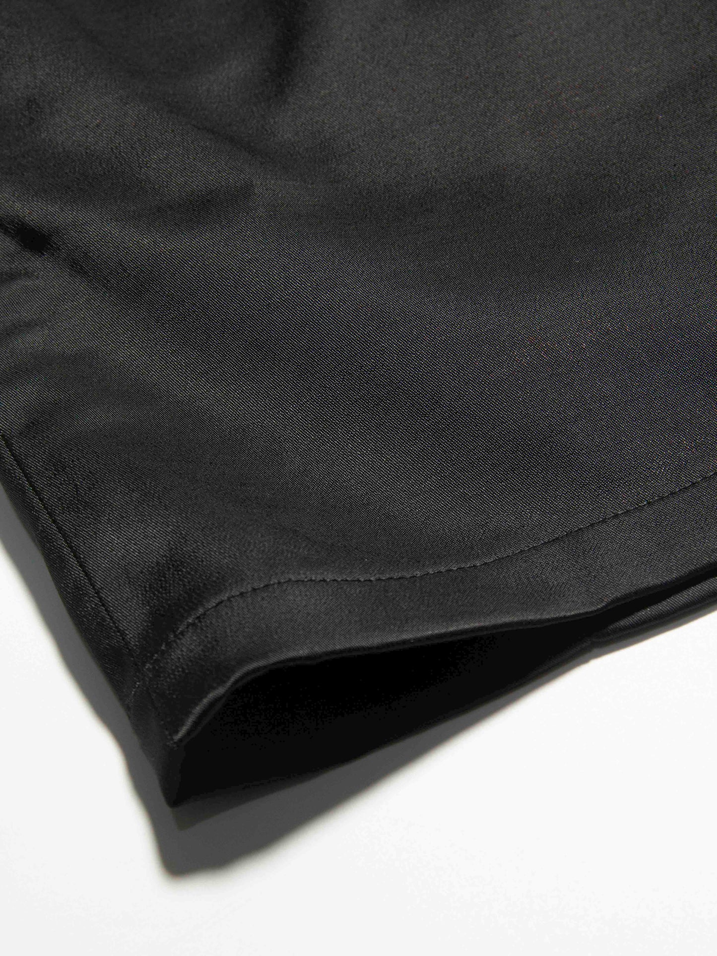 Structured Button-Tab Mini Skirt