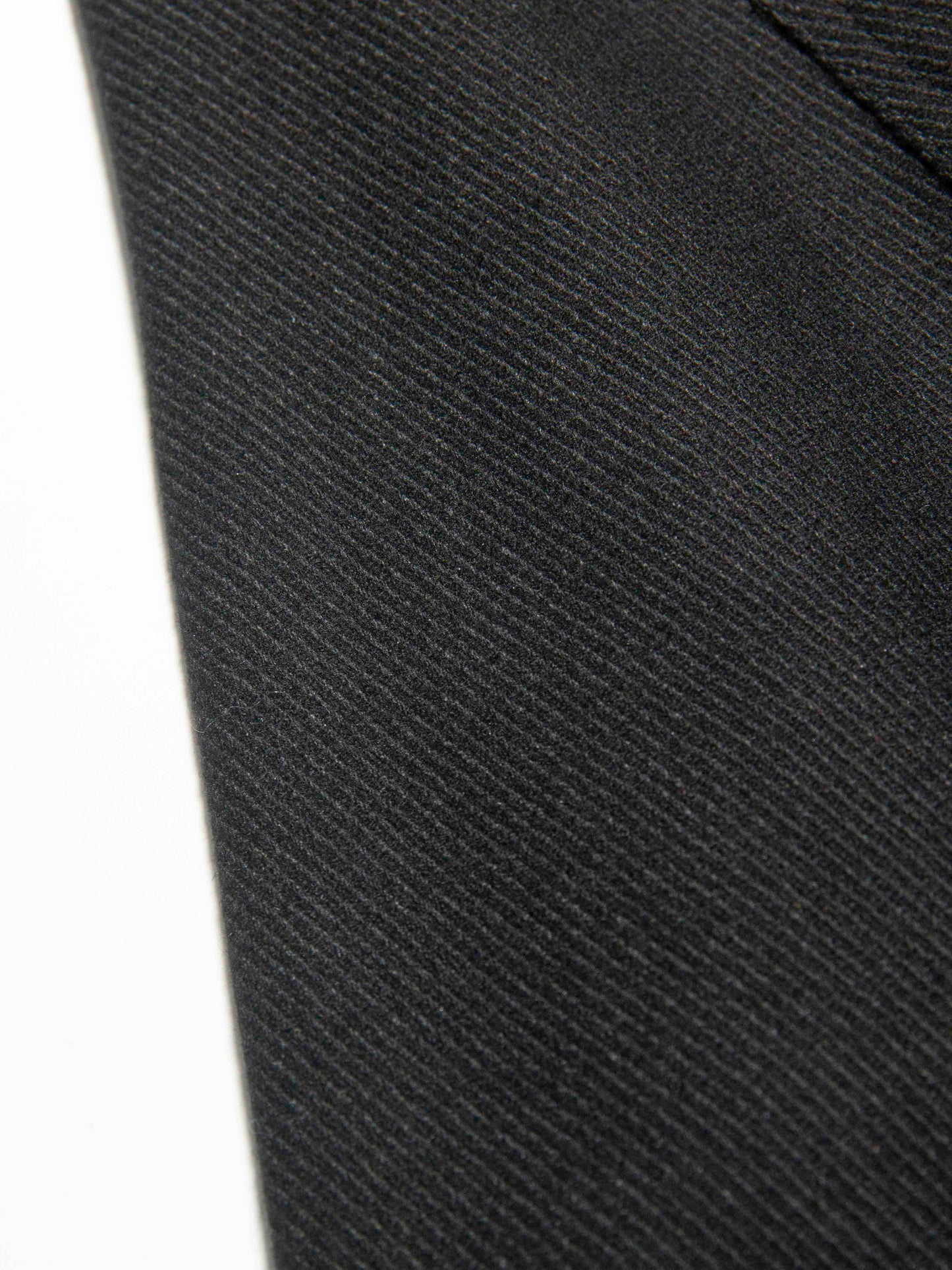 Structured Black Paneled Skirt