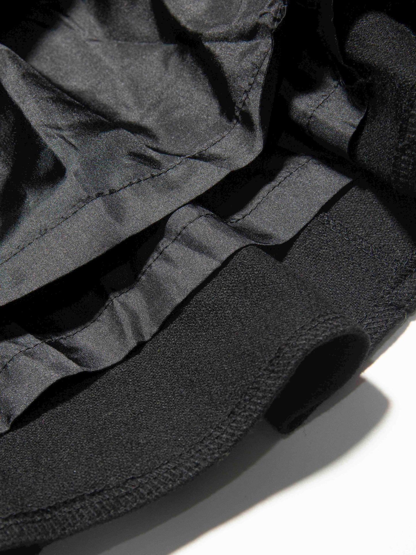 Structured Black Paneled Skirt