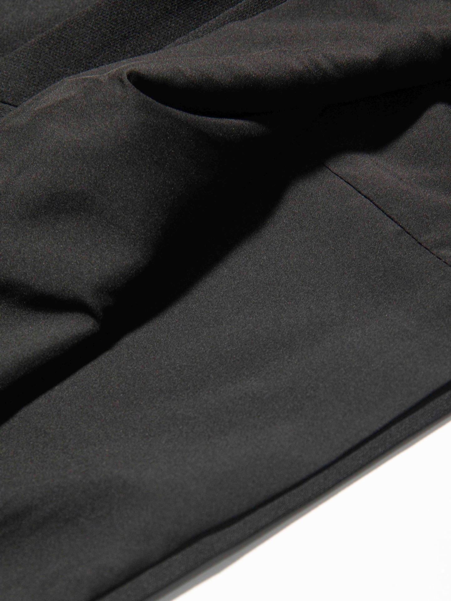 Black Overlap Mini Skirt with Gold Buckle Detail