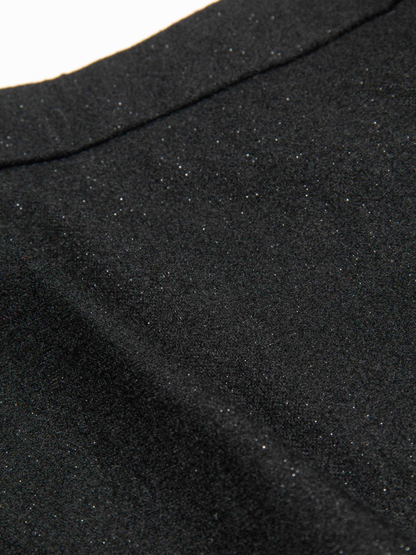 Textured Overlay Black Mini Skirt