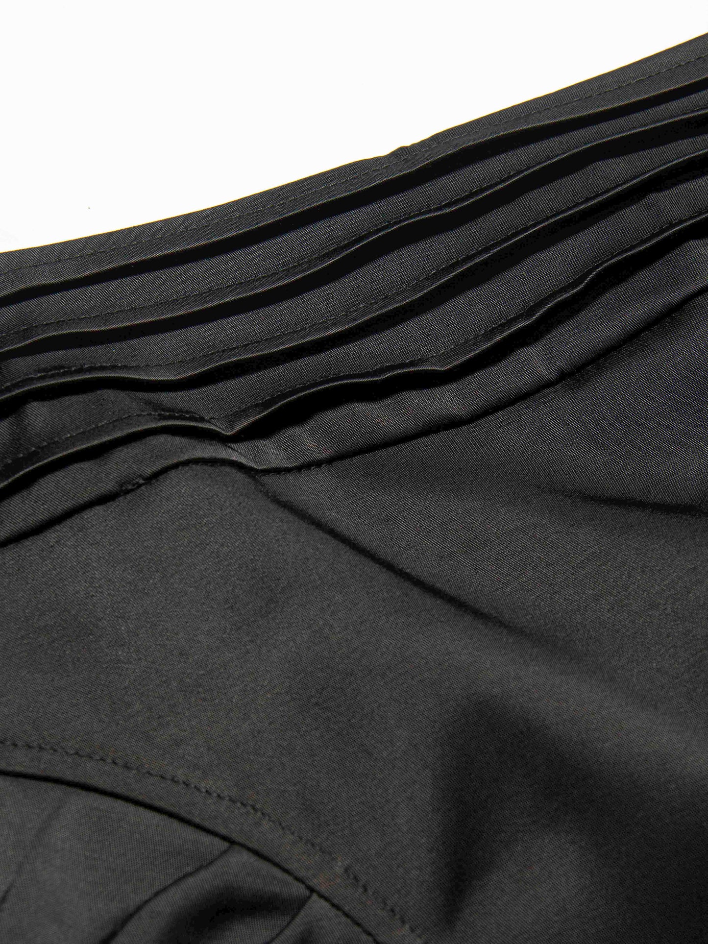 Pleated Waist Pencil Skirt