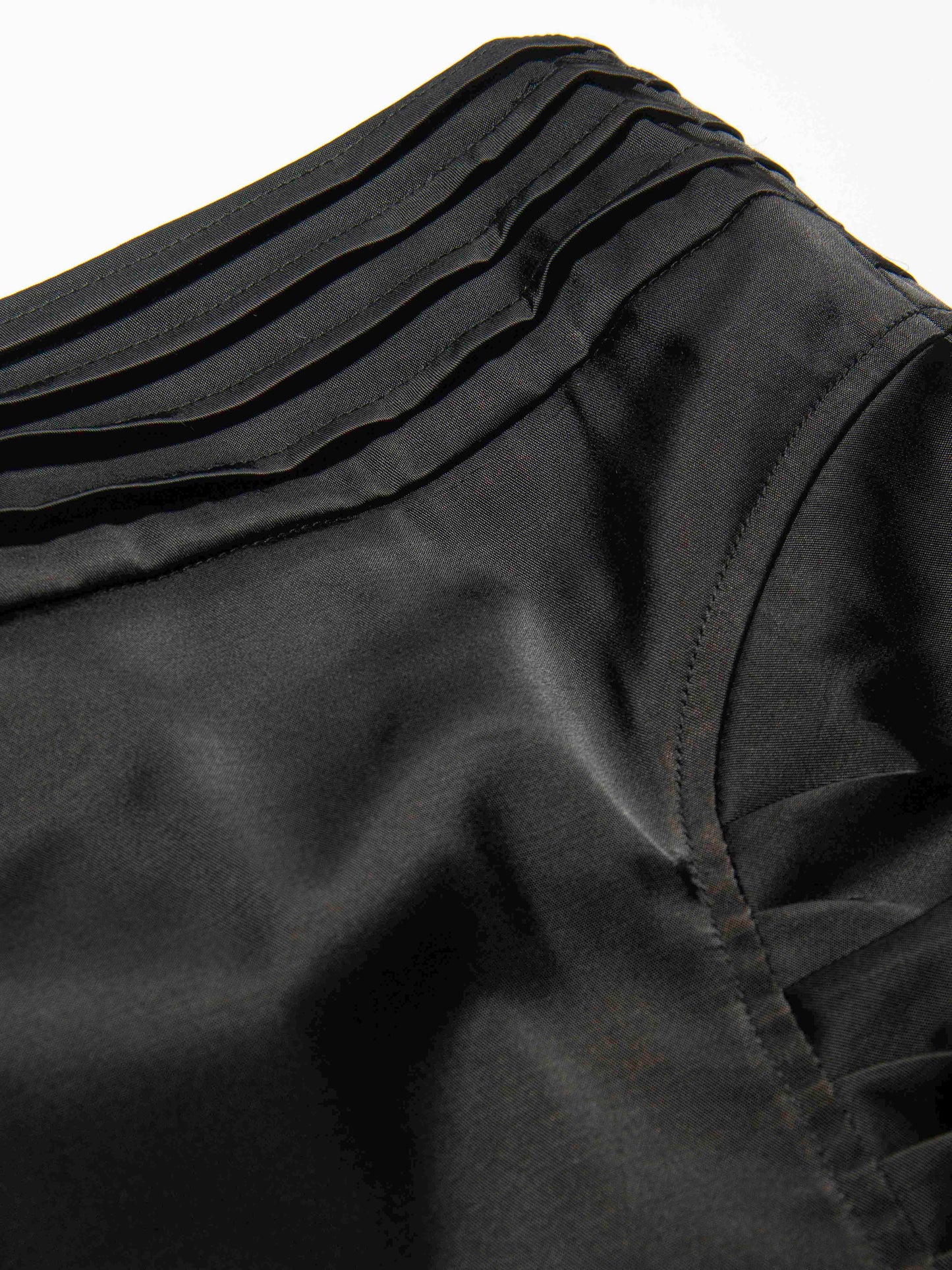 Pleated Waist Pencil Skirt