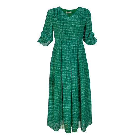 Gleam Textured Midi Dress