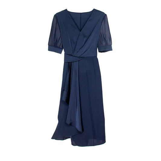 Wrap and Drape Midi Dress